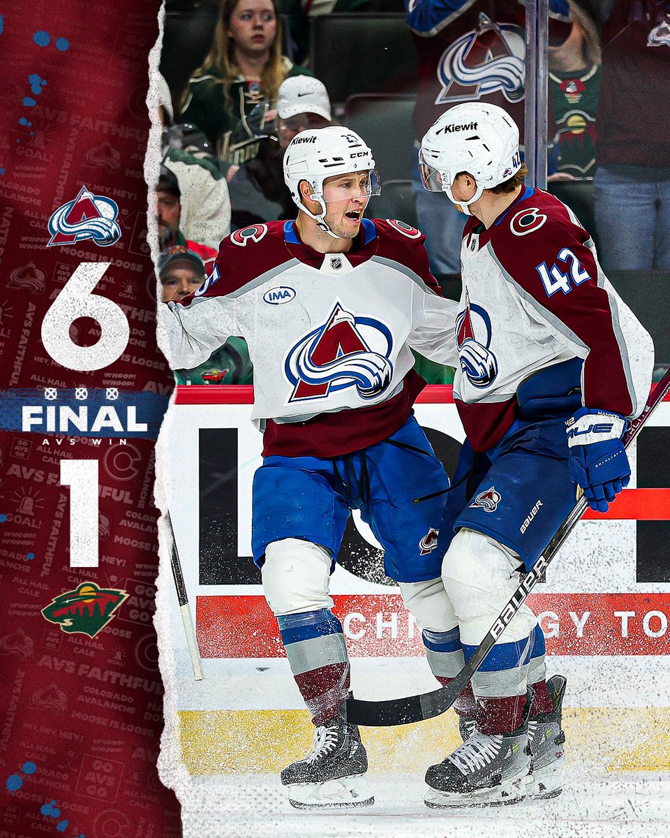 Avalanche's tweet photo. An Avalanche of goals were scored. 

#GoAvsGo https://t.co/ck163STlDL