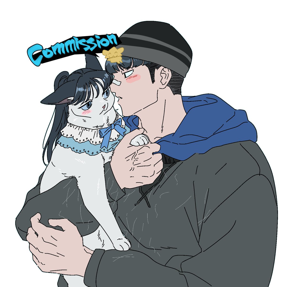 ratlove2cha's tweet image. 커미샘플로 그린 승재 태은~