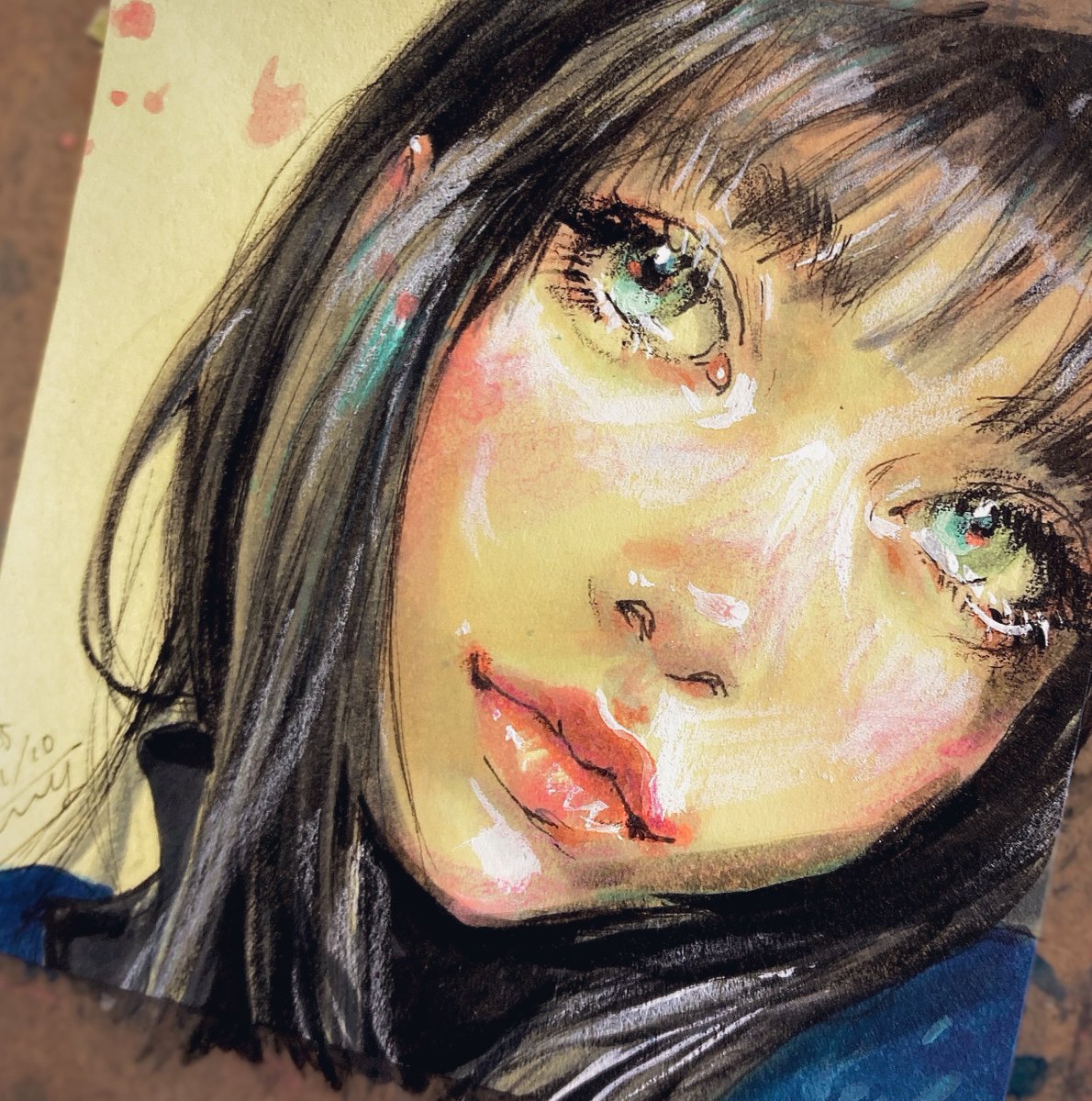 girl67184608's tweet image. 大雪や コロナやインフルお気をつけて良い連休を:) 
Have a nice holiday weekend:) May the fires in Los Angeles be quickly brought under control!

#drawing　#付箋紙に描いてます