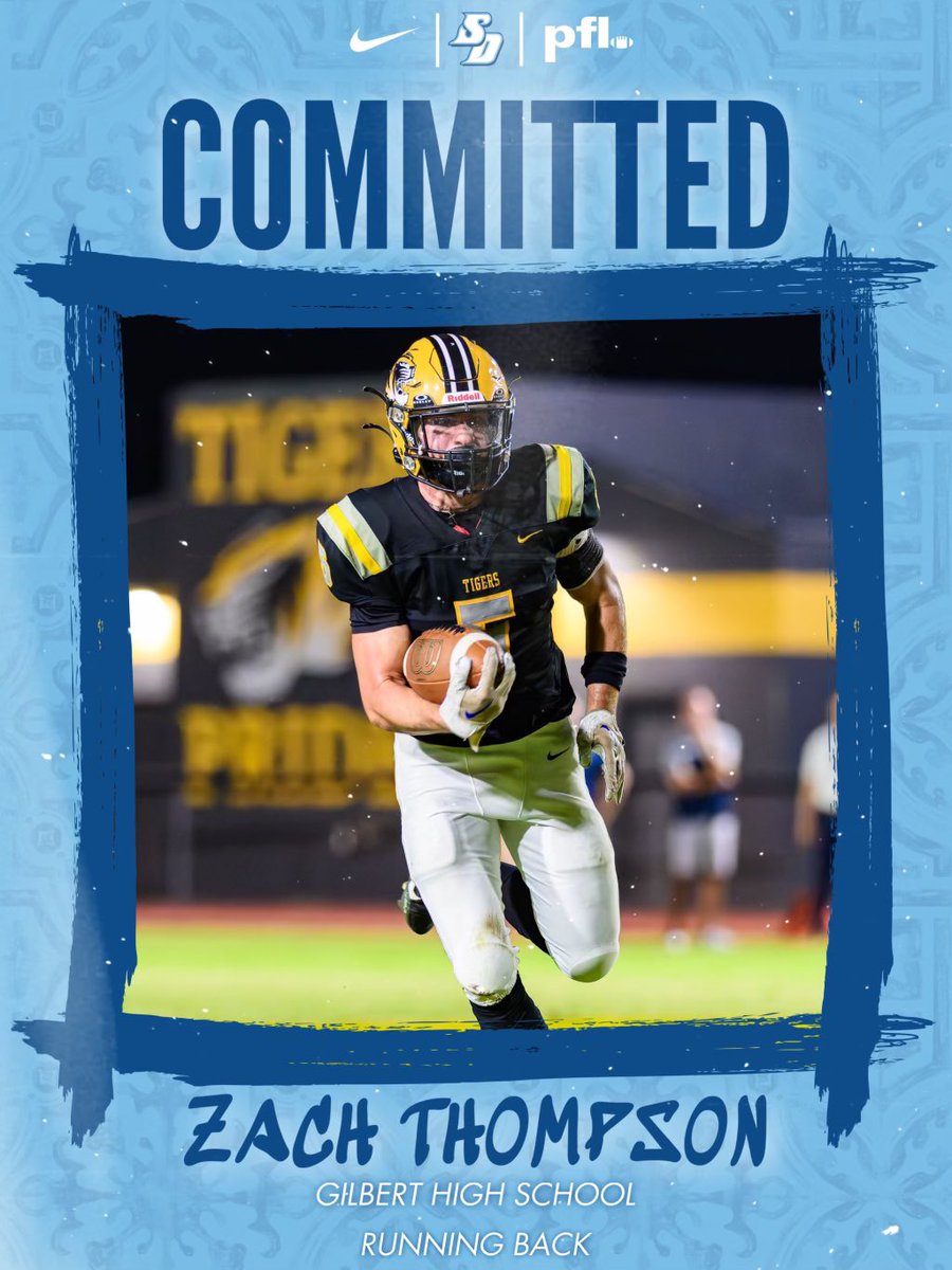 Zach Thompson 2025 RB/ATH (@zachhtthompson) on Twitter photo Blessed to be committed to The University of San Diego! Go Toreros!
<a href="/coach_MAponte/">Matt Aponte</a> <a href="/AdamCarterFB/">Adam Carter</a> <a href="/madbacker56/">Coach Brandon Moore</a> Blessed to be committed to The University of San Diego! Go Toreros!
<a href="/coach_MAponte/">Matt Aponte</a> <a href="/AdamCarterFB/">Adam Carter</a> <a href="/madbacker56/">Coach Brandon Moore</a>