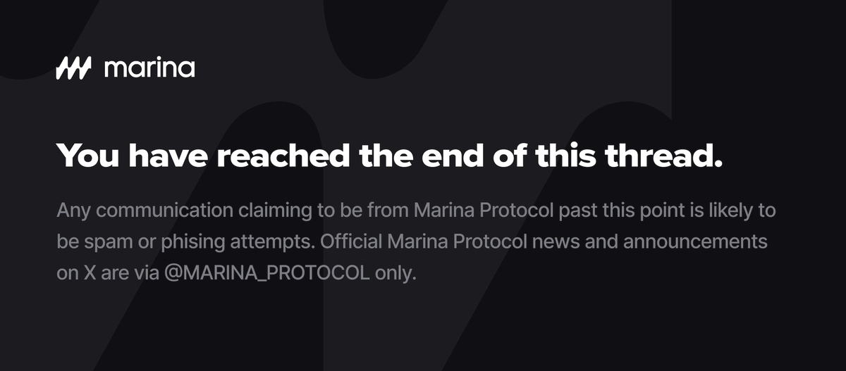 MARINA_PROTOCOL's tweet photo. https://t.co/WFxSJYTxQz