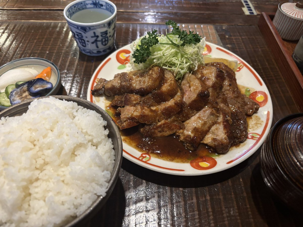 トンテキ定食最高
#千葉グルメ