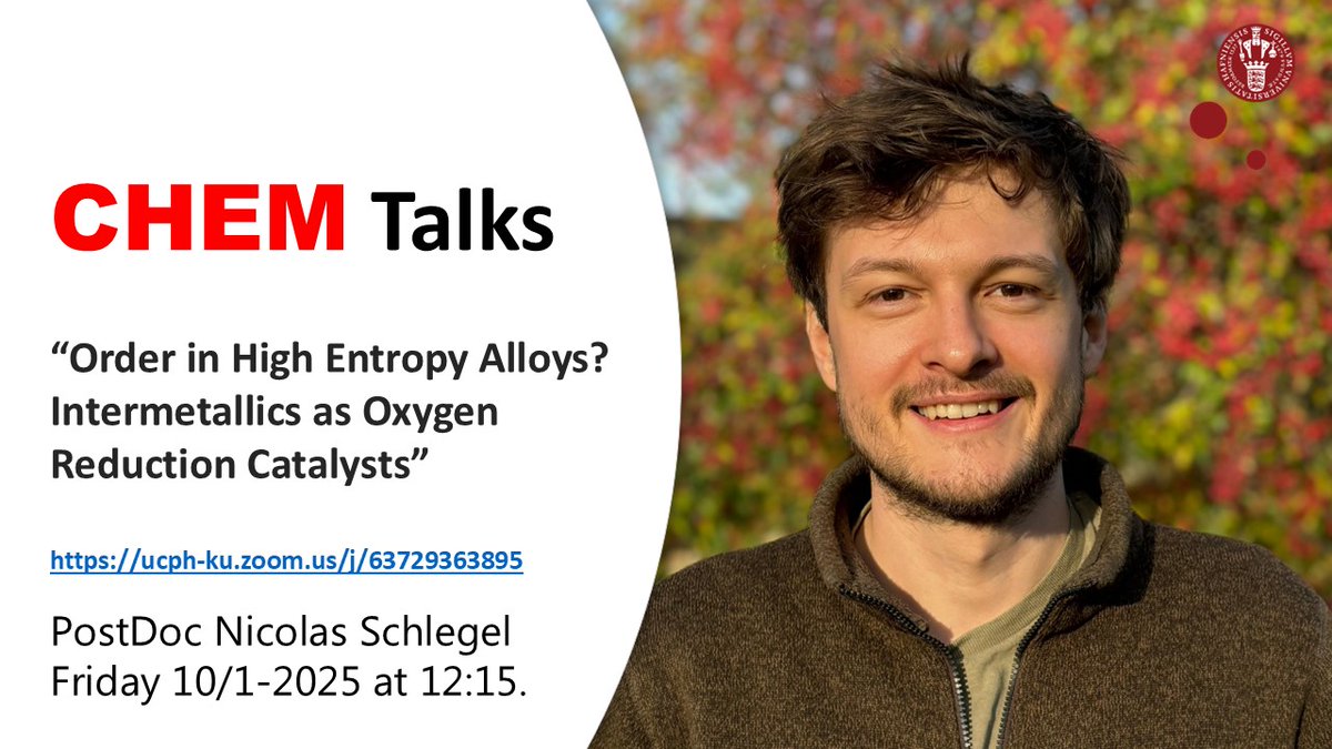 Why not join us in CHEM Talks bout High Entropy Alloys at lunchtime?
ucph-ku.zoom.us/j/63729363895