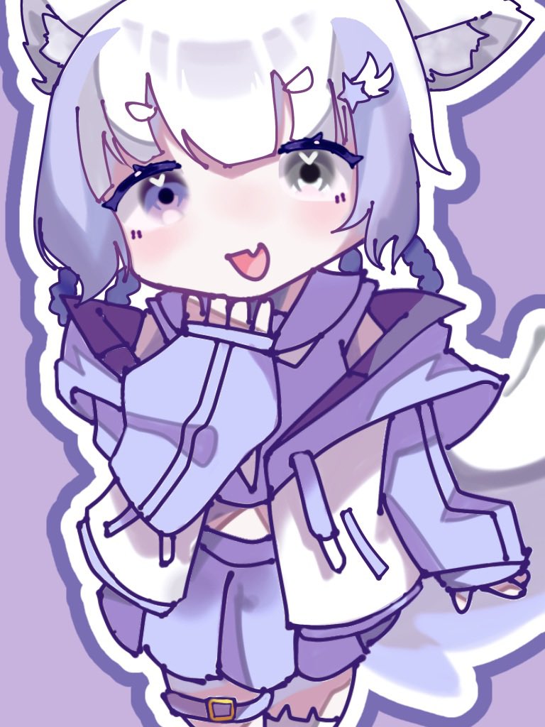 Rabbit_41_4696's tweet image. #おーかみあーと 
このアカウントは初とーこーだね,,,.ᐟ
カワイイさらㄘｬんを描いてみたよ.ᐟ