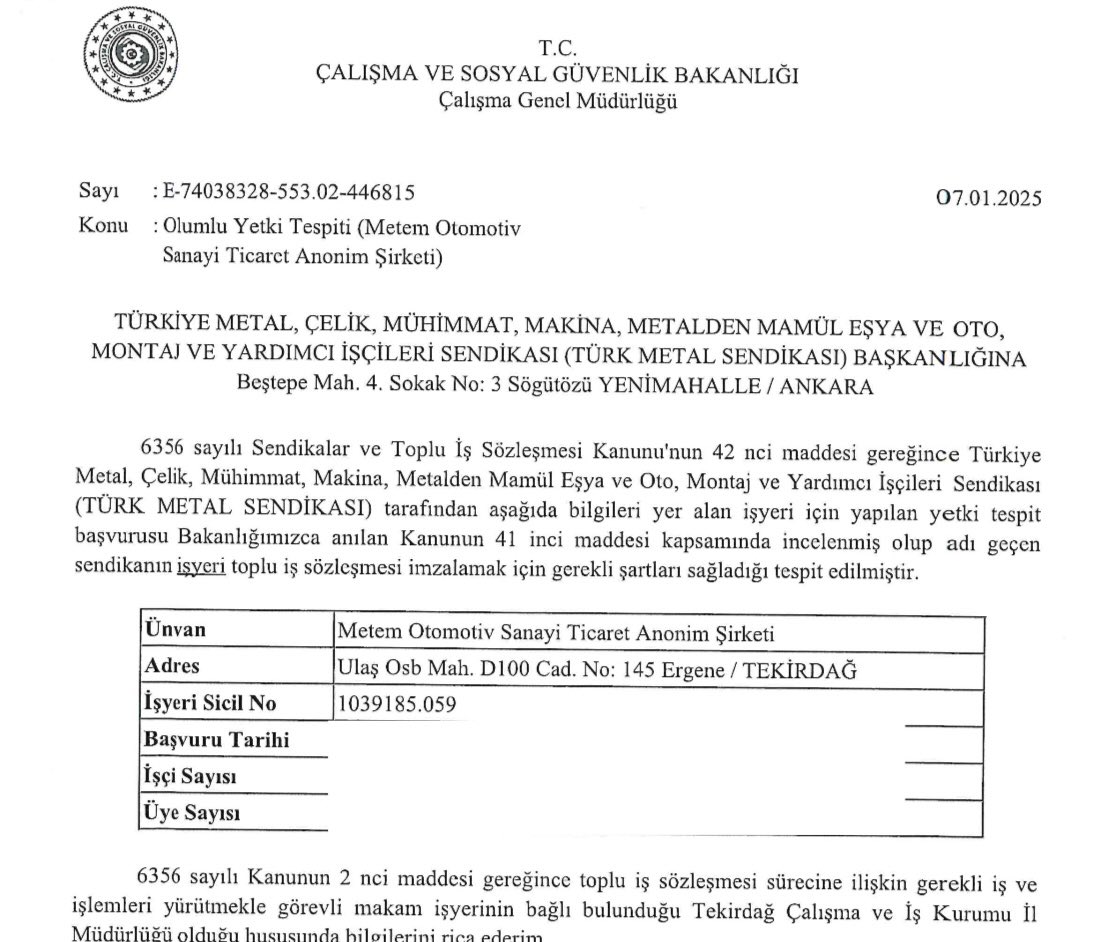 2025 yılında da durmak yok,örgütlenmeye devam...
Bildiğiniz gibi mevcut üyelerimize daha rahat ulaşmak ,örgütlenme faaliyetlerimizi hızlı sürdürmek için,üye sayımızın artışına paralel olarak açtığımız yeni şubelerimizle 2024 Ocak ayında 33 olan şube sayımız 2024 Aralık ayı