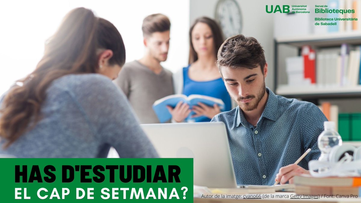 busuab's tweet photo. #UABer! Si necessites un refugi per sobreviure als exàmens, la sala de estudi de la @UABBarcelona a la @bcsUAB (Campus de Bellaterra) és el teu lloc.🤓
❗️Ampliem espais tots els caps de setmana del mes de gener!
@economiaUAB @enginyeriaUAB @bibliotequesUAB https://t.co/tQqSSqV28k
