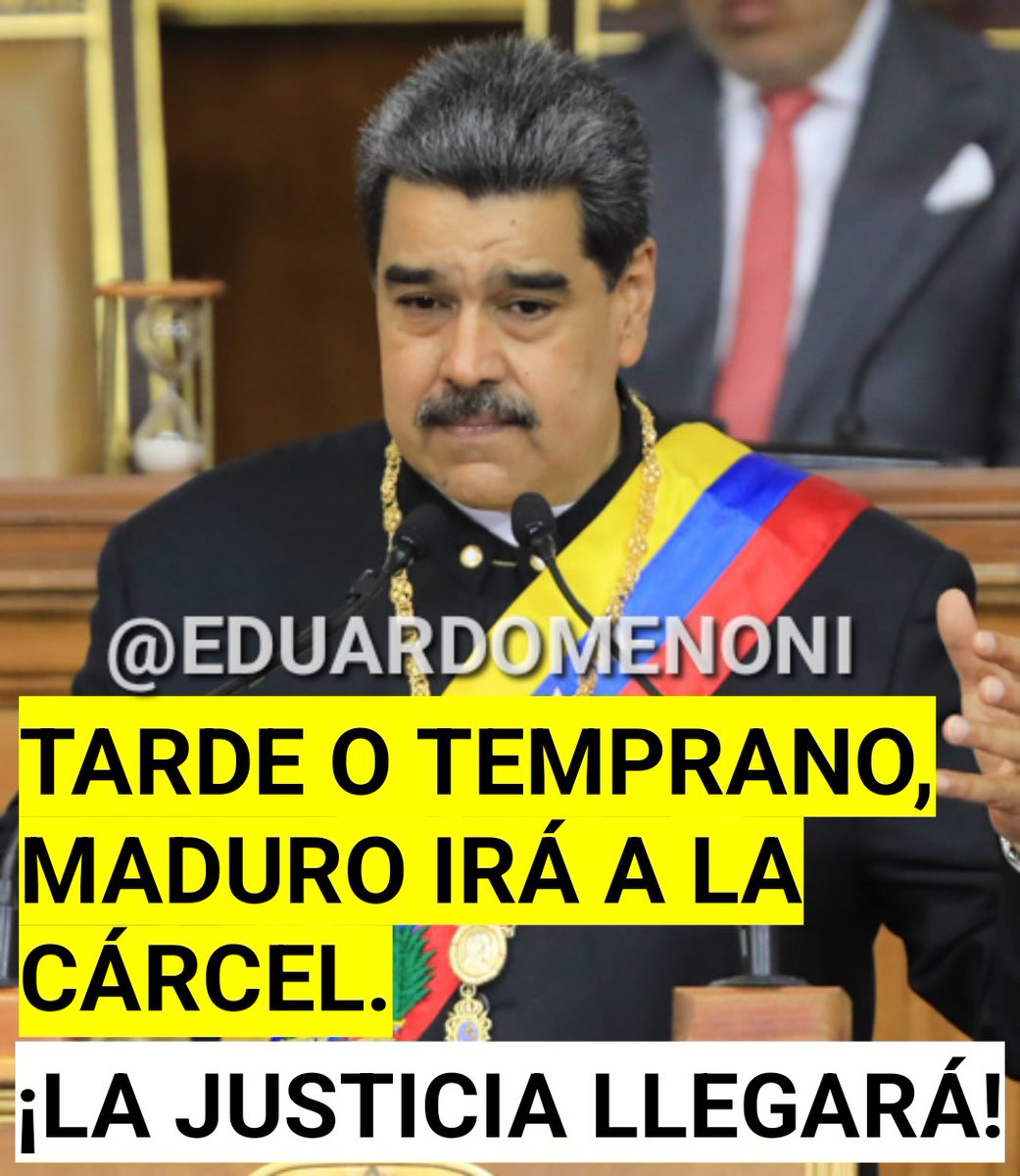 Ya Nicolás Maduro no es Presidente de Venezuela 🇻🇪 es hora de derrocarlo del poder, todo es válido a partir de ahora.