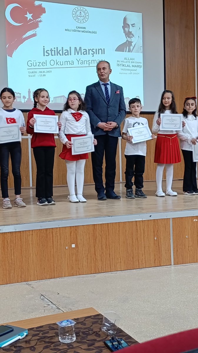 İstiklal marşı'nı güzel okuma yarışmasına ilçemizi temsilen şehitler ilkokulu 3-A Sınıfı öğrencisi Nehir ÇETİNKAYA öğretmeni Kübra Çetin ÜSTÜNER nezaretinde katılmıştır. Emekleri için öğretmenimize, velimize ve öğrencimize teşekkür ederiz.