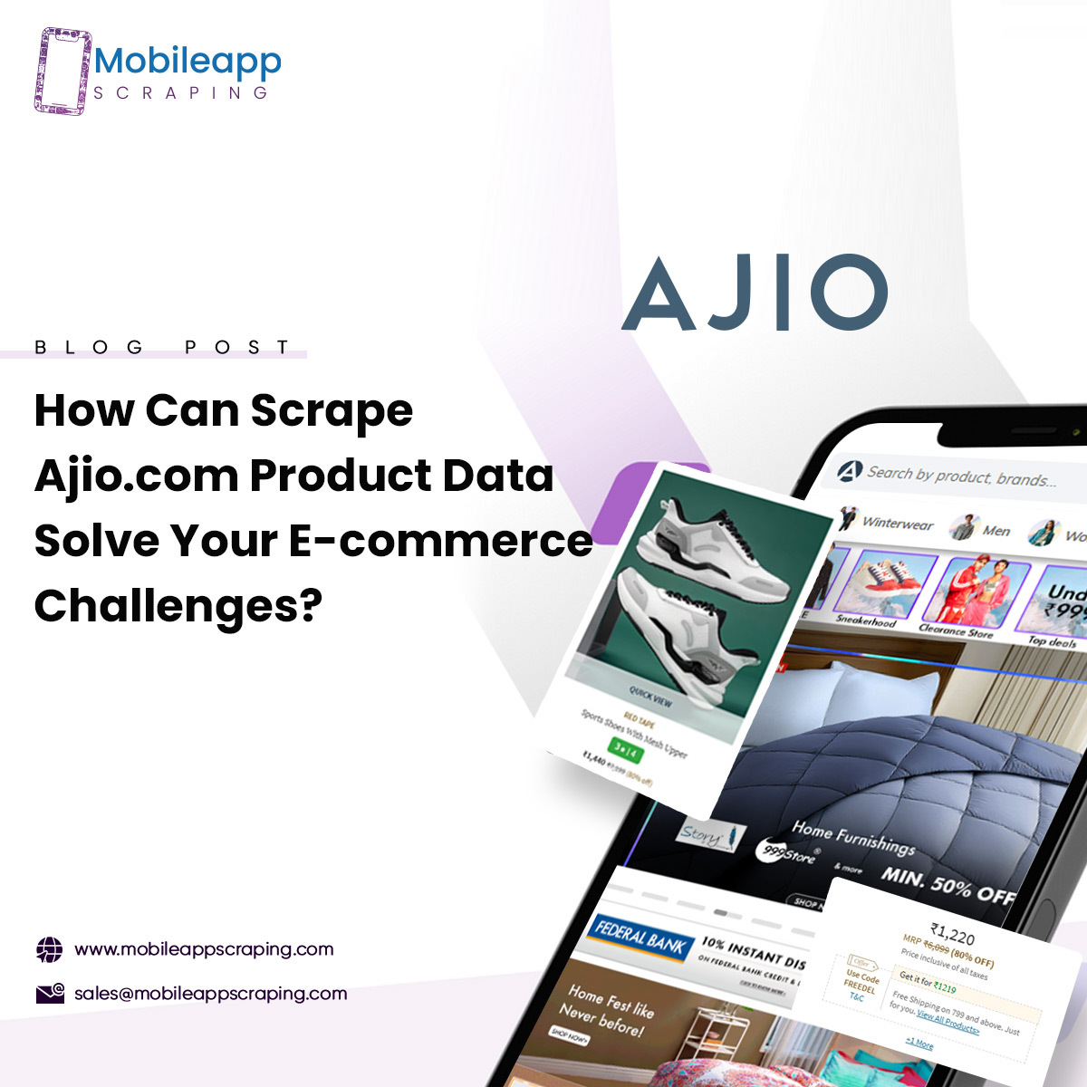 mobilescaping's tweet image. #ScrapeAjioproductdata with web scraping for detailed insights and analysis. Focus on #ecommerce trends in India and the #USA for actionable intelligence.

Know More: mobileappscraping.com/scrape-ajio-co…

#scrapingproductajiocom #webscrapingajiodata
#scrapeajiocomproductdata #usa #uk #uae