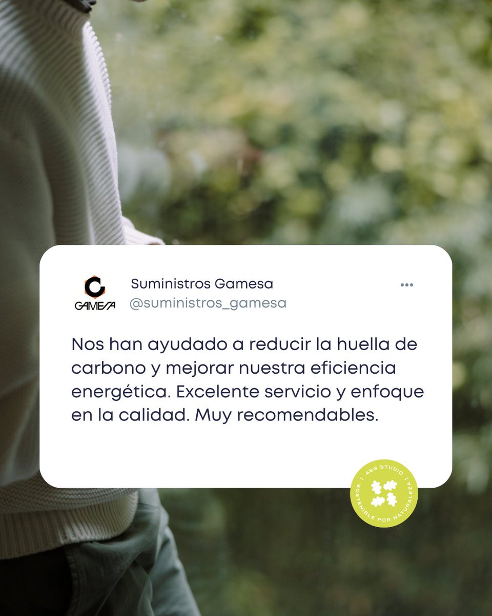 ☀️ La opinión de Suministros Gamesa refleja nuestro compromiso: reducir la huella de carbono y mejorar la eficiencia energética con un enfoque en la calidad y el servicio. ¡Gracias por confiar en nosotros!

#ASGStudio | <a href="/s_gamesa/">Suministros Industriales Gamesa</a>