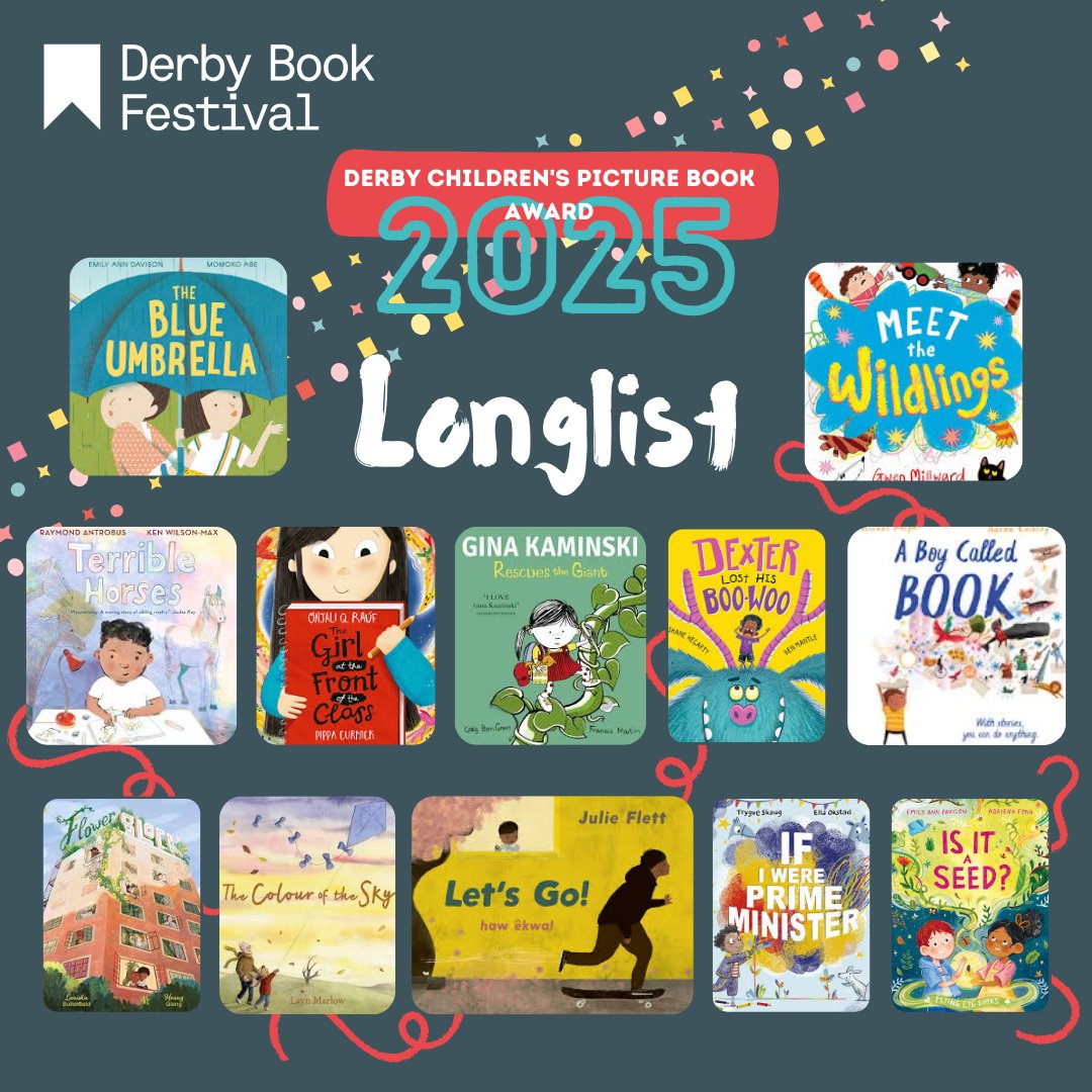 Derby Book Festival (@derbybookfest) on Twitter photo We're thrilled to share the longlist for the Derby Children’s Picture Book Award 2025. Huge congratulations <a href="/lantanapub/">Lantana Publishing</a> <a href="/AndersenPress/">Andersen Press</a> <a href="/templarbooks/">Templar Books</a> @scholastic_uk #greystonekidsbooks <a href="/HachetteKids/">Hachette Children's Group</a> <a href="/WalkerBooksUK/">Walker Books</a> <a href="/OxfordChildrens/">Oxford Children's Books</a> #littletigerbooks #puffinbooksuk <a href="/FlyingEyeBooks/">Flying Eye B👀ks</a> We're thrilled to share the longlist for the Derby Children’s Picture Book Award 2025. Huge congratulations <a href="/lantanapub/">Lantana Publishing</a> <a href="/AndersenPress/">Andersen Press</a> <a href="/templarbooks/">Templar Books</a> @scholastic_uk #greystonekidsbooks <a href="/HachetteKids/">Hachette Children's Group</a> <a href="/WalkerBooksUK/">Walker Books</a> <a href="/OxfordChildrens/">Oxford Children's Books</a> #littletigerbooks #puffinbooksuk <a href="/FlyingEyeBooks/">Flying Eye B👀ks</a>