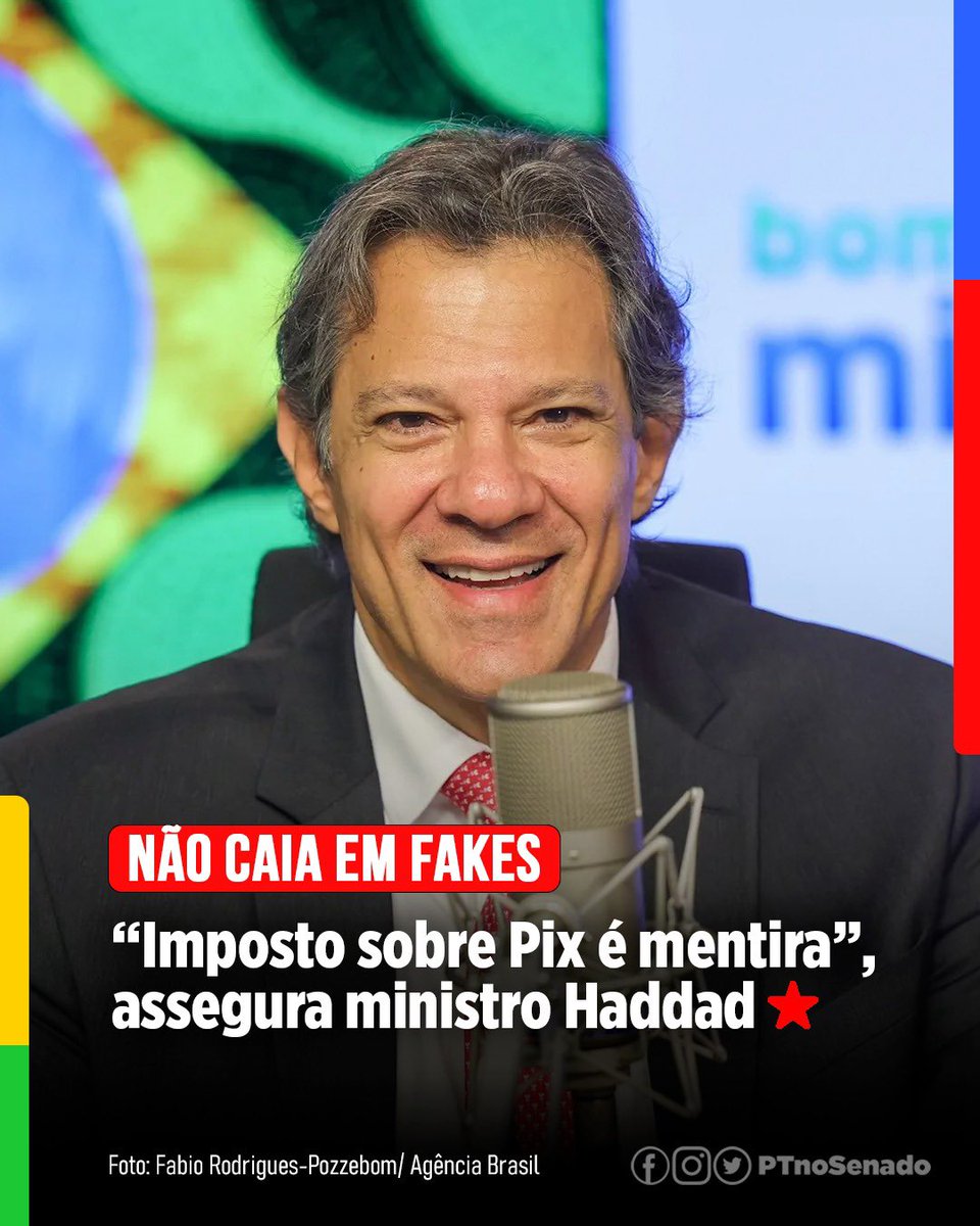 Se vc sabe que imposto sobre Pix e mentira, deixa aqui o seu bom dia ?

NÃO CAIA EM FAKES