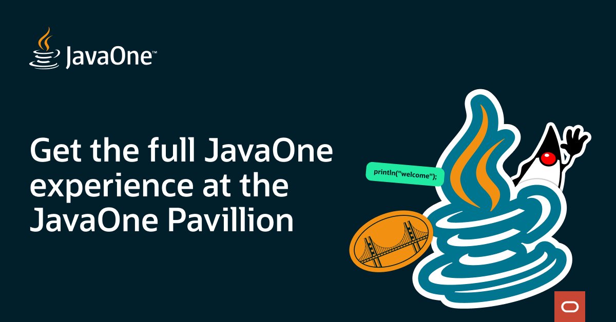 RalucaTitirig's tweet photo. The JavaOne Pavilion is the place to be at #JavaOne! Network with the stars of the @Java community, play games at the @JavaOne game room, or take a break with a cup of coffee. Learn more: https://t.co/QXfkiSkx1b https://t.co/L5snJQ15tO