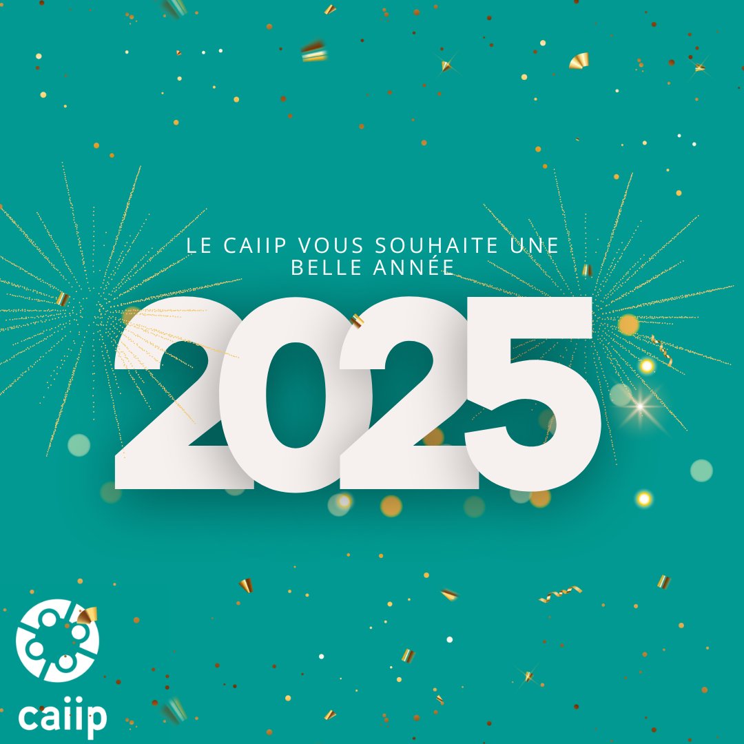 CaiipOrg's tweet image. L'ensemble de l'équipe du CAIIP vous souhaite une merveilleuse année 2025 !