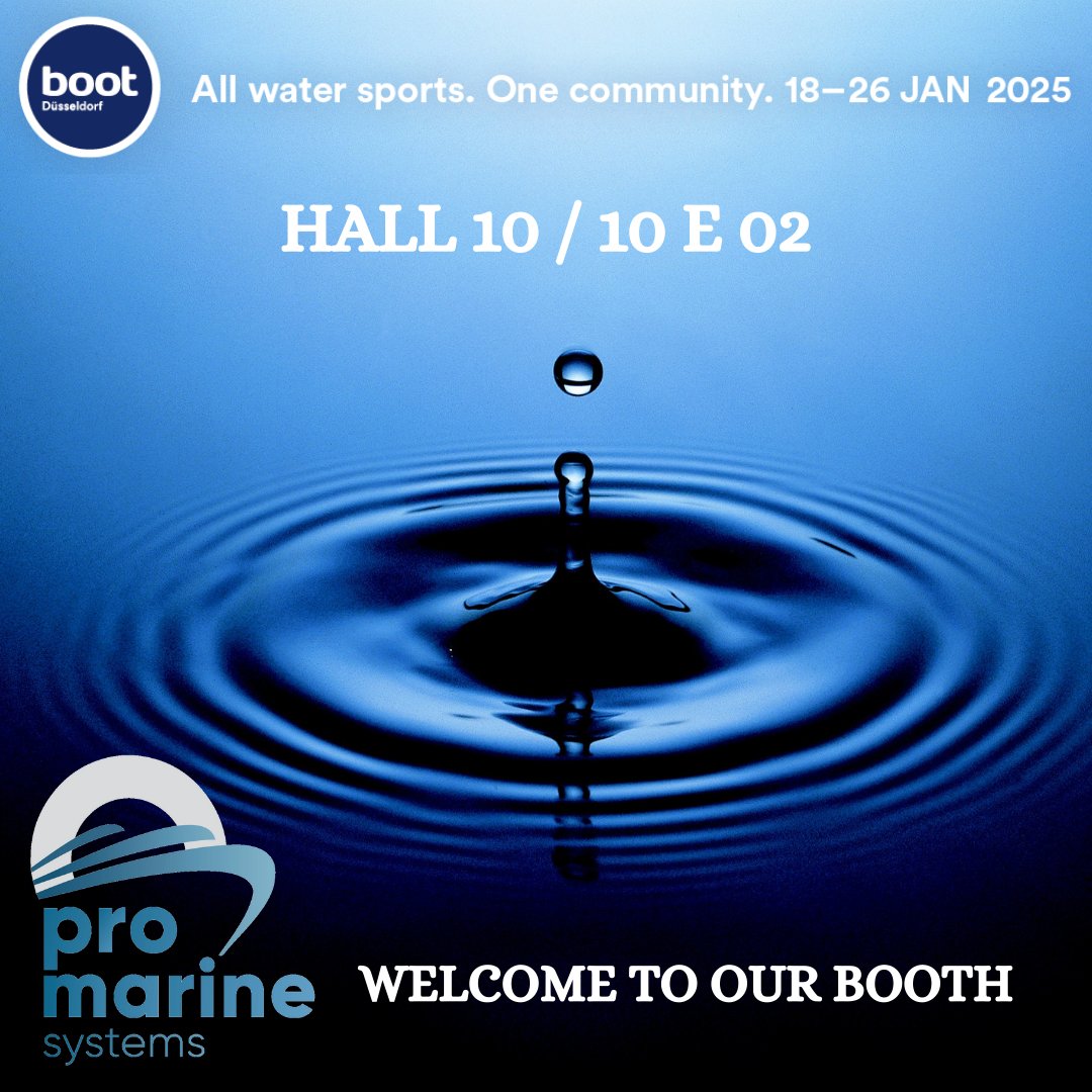 We’re Exhibiting at Boot Düsseldorf 2025!

Promarine Systems is pleased to announce that we will be participating in the Boot Düsseldorf Exhibition, taking place from January 18th to 26th, 2025.

📍 Location: Hall 10 / Booth 10E02