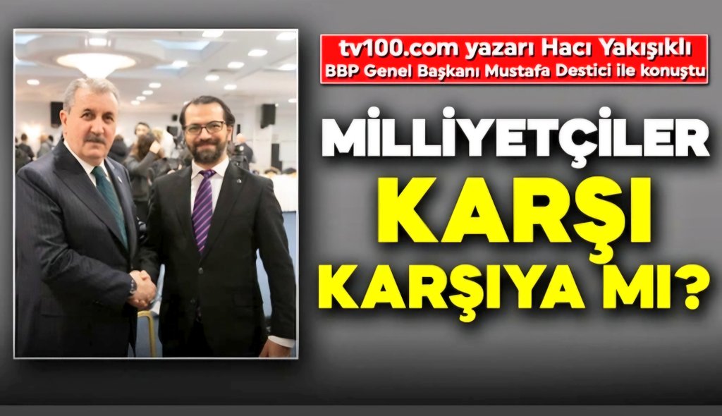 Mustafa Destici'nin açıklamaları bugünkü yazımda;

💢Arap ülkeleri Türkiye'nin duruşunu sergileyemedi

💢ABD/CENTCOM Suriye'den çıkmalı

💢Kök maaş adaletsiz

💢Siyasi bölücülük sorunu

💢İdam ve tahliyesiz müebbet

💢Milliyetçi cephe ters mi düştü?
👇
 tv100.com/milliyetciler-…