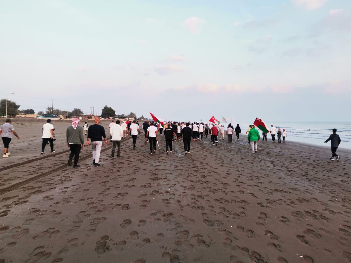 SHIN_HIKINGTEAM's tweet photo. شارك فريق شناص لرياضة المشي والإستكشاف يوم الجمعة الموافق 20 ديسمبر 2024م في مسير صحار الرابع ضمن البرامج والأنشطة المصاحبة لمهرجان صحار 2024 ، حيث كان المسار من  شاطئ الصويحرة إلى قلعة صحار . https://t.co/crJLrPQZ7V