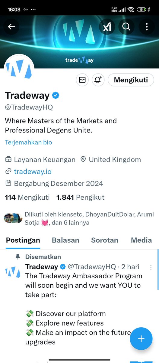 cikhacikol's tweet photo. @sof1azara03 @TradewayHQ Done tg rexsyaa https://t.co/ZBwFiASaky