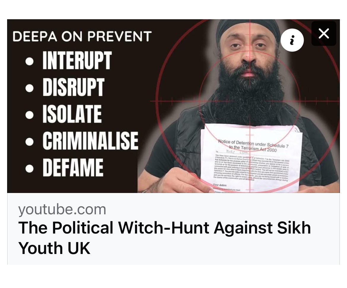 A Sikh group with a decade long history supporting victims of grooming gangs, raising awareness of Sikh political prisoners and leading grassroots Sikh activism in UK believe they are targets of a ‘political witch-hunt’.
Here’s their side of the story:
🔗youtu.be/7OYHoK-CKlo?si…