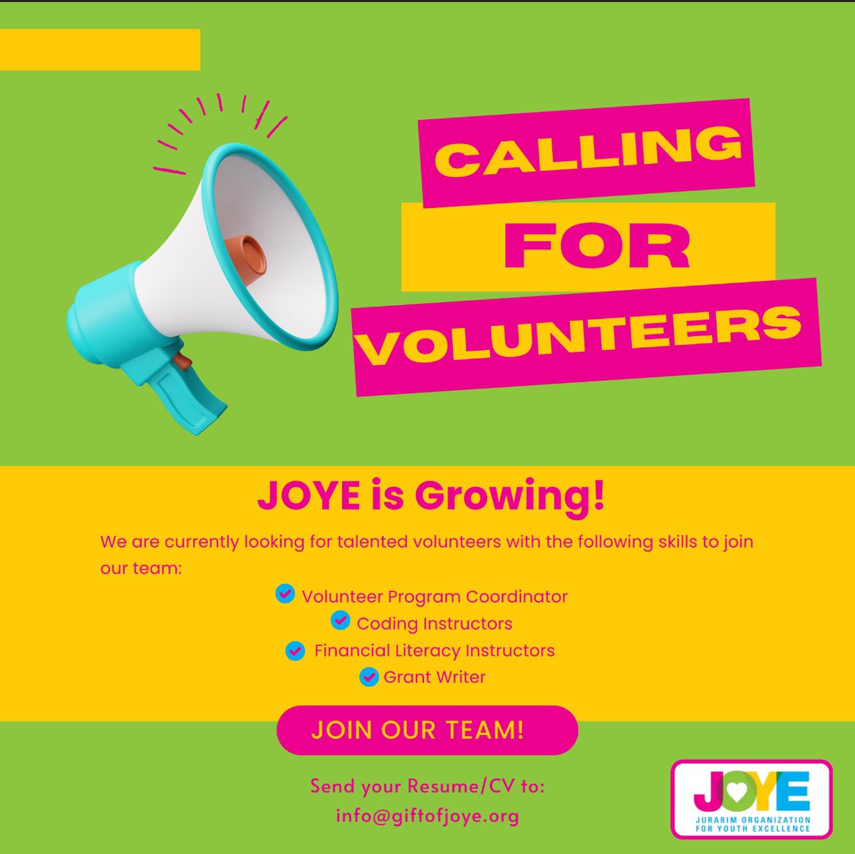 Looking for some fun ways to give back? Here’s one way you can volunteer, make a difference and have fun while doing so. We look forward to seeing you ! #impact #Hope #ChangeMakers