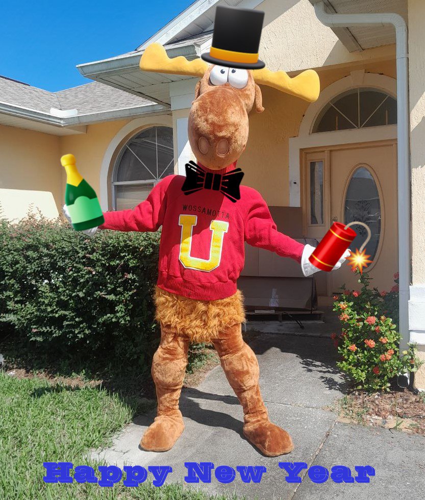 #Bullwinkle is happy for the New Year on #FursuitFriday