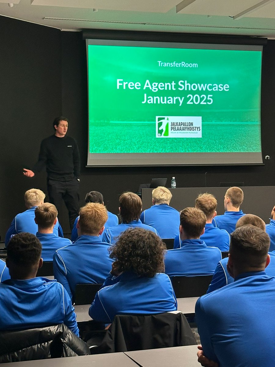 This week <a href="/transferroom/">TransferRoom</a>  and I were invited to attend the <a href="/FPAFinland/">JPY</a> Out of Contract Players Camp to talk about how TransferRoom can help players out when they are in need of finding a new club. We are able to connect players to decision makers at over 800 clubs worldwide and