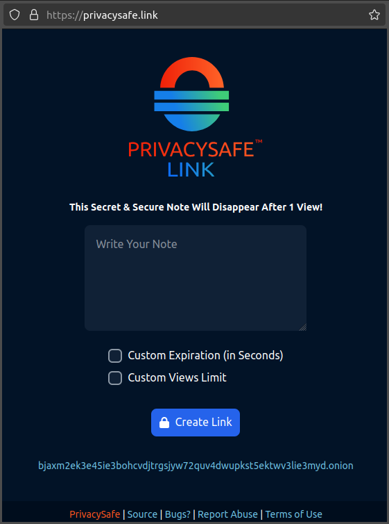 GetPrivacySafe's tweet photo. ✍️ Send self-destructing secret messages with #PrivacySafe Link! 💥

Encrypted. #Private. Deleted forever after reading.

🕵️ Start your mission 👉 https://t.co/QTGlXm0ZS7 https://t.co/aXDQVjWltP
