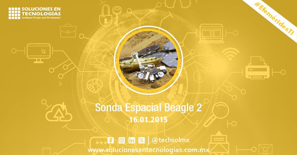 techsolmx's tweet image. Un día como hoy (16/01/2015): Encontraban la posición de la Sonda Espacial Beagle 2, declarada perdida en el 2004, usando imágenes tomadas por el Mars Reconnaissance Orbiter (MRO) de la NASA. Ver más: bit.ly/36bRu8b

#SomosSoluciones #EfeméridesTI #Beagle2 #SondaEspacial