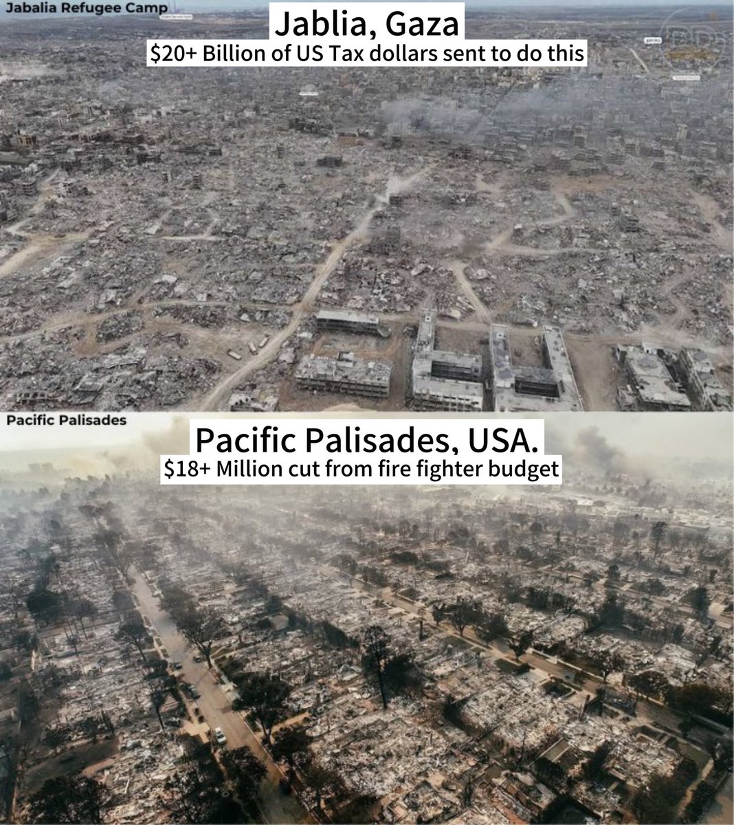 iamharunkhan's tweet photo. Los Angeles turns into Gaza in the matter of 2 days.

Most of the properties burnt belong to celebrities &amp; rich people who supported the Genocide in Gaza.

This is Nature Justice.
#LosAngeles #FreePalestine 🇵🇸 https://t.co/84LhOSN8tx