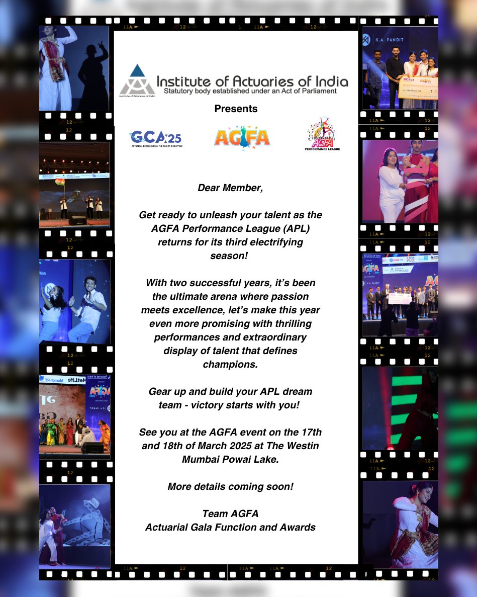 Get ready to ignite the stage! The AGFA Performance League (APL) returns for its third season!

#IAI #GCA2025 #AGFA2025 #APL