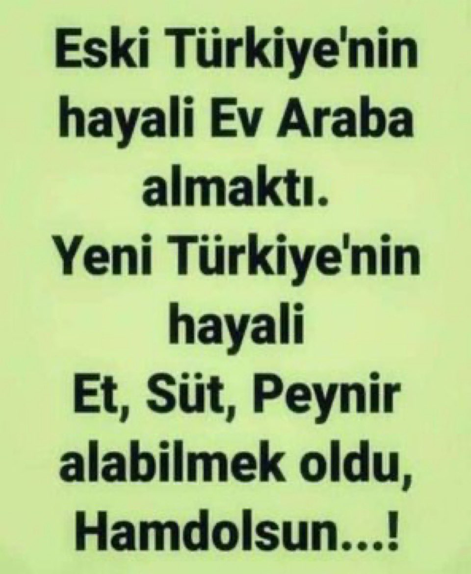 Halk fakirlesirken 
Iktidar ve yandaşı servet sahibi oldu 
#NeKartıAcilSeçim