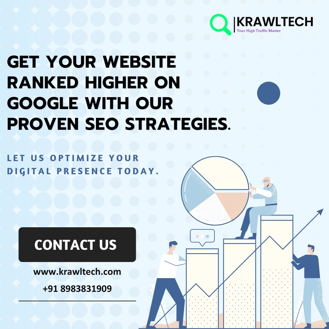 Boost your business visibility with our tailored SEO solutions. Let’s get your website to the top. 

📞 Contact: 8983831909
🌍 Visit: krawltech.com
.
.
.
.
#SEOThatWorks #DigitalGrowth #KrawlTechServices #krawltech #seo #searchengineoptimisation