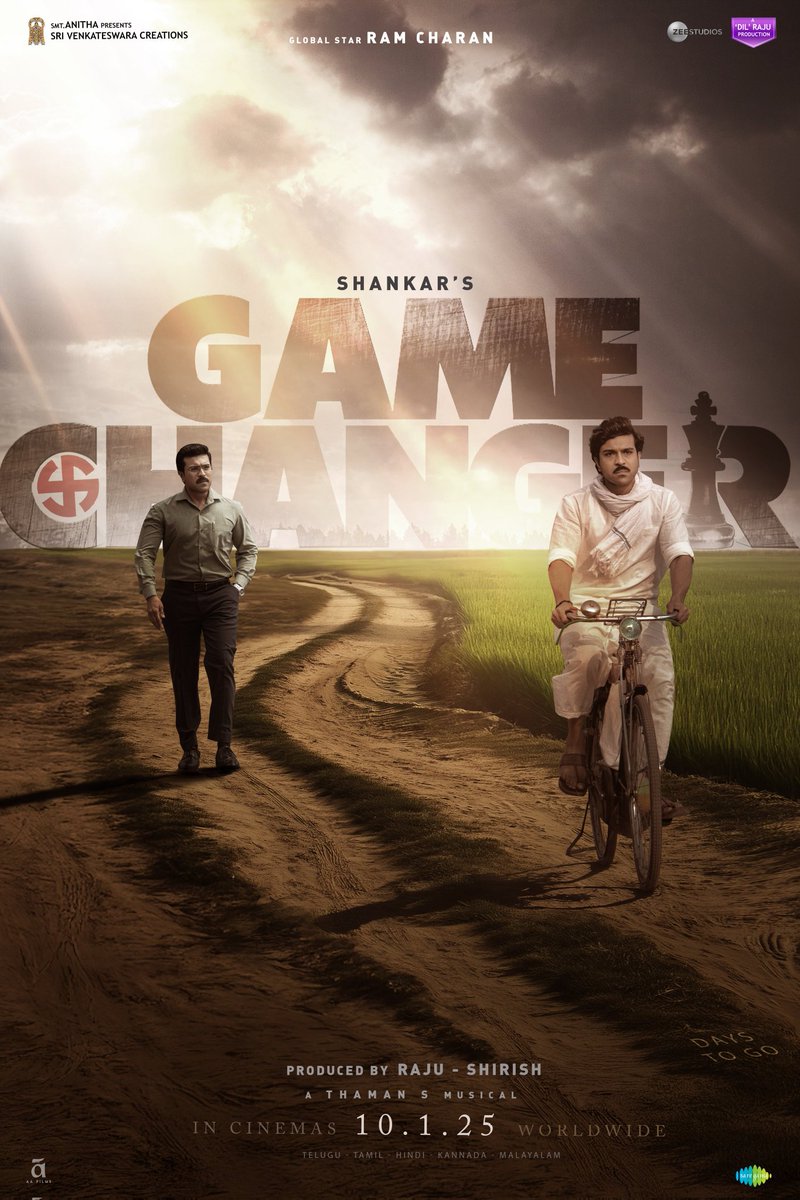 karthik subbaraj (@karthiksubbaraj) on Twitter photo Wishing the Maverick <a href="/shankarshanmugh/">Shankar Shanmugham</a> Sir , <a href="/AlwaysRamCharan/">Ram Charan</a> Sir , <a href="/iam_SJSuryah/">S J Suryah</a> Sir, <a href="/DOP_Tirru/">Thirunavukarasu</a> Sir the very best for #GameChanger 👏👏👏
Wishing it to be a big Blockbuster in theatres to them and the entire team 💥💥🧨🧨👍👍
<a href="/advani_kiara/">Kiara Advani</a> <a href="/yoursanjali/">Anjali</a> <a href="/MusicThaman/">thaman S</a> Wishing the Maverick <a href="/shankarshanmugh/">Shankar Shanmugham</a> Sir , <a href="/AlwaysRamCharan/">Ram Charan</a> Sir , <a href="/iam_SJSuryah/">S J Suryah</a> Sir, <a href="/DOP_Tirru/">Thirunavukarasu</a> Sir the very best for #GameChanger 👏👏👏
Wishing it to be a big Blockbuster in theatres to them and the entire team 💥💥🧨🧨👍👍
<a href="/advani_kiara/">Kiara Advani</a> <a href="/yoursanjali/">Anjali</a> <a href="/MusicThaman/">thaman S</a>