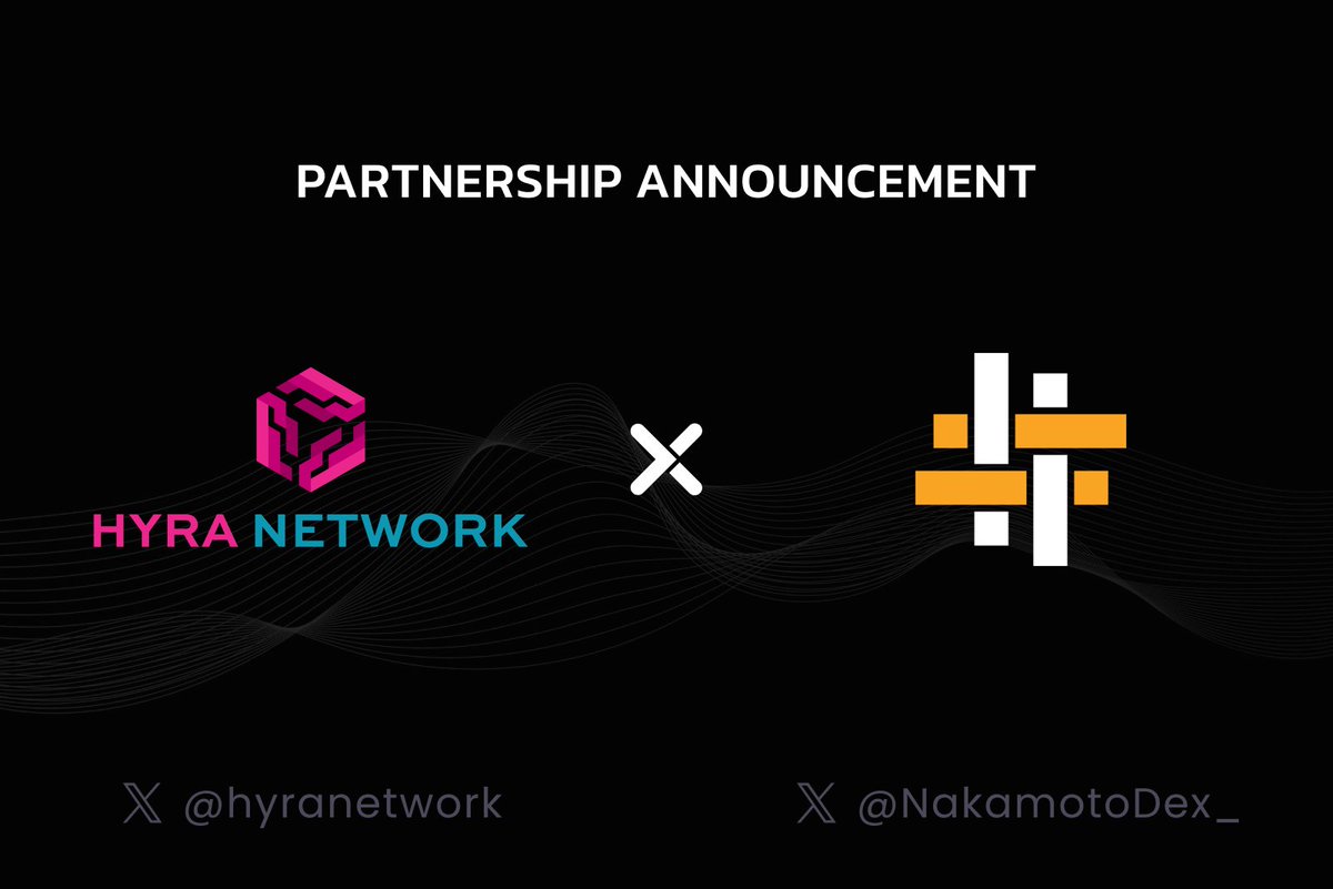 🔥 NEW PARTNERSHIP: HYRA Network Partners with NakamotoDEX <a href="/NakamotoDex_/">NakamotoDEX</a> 

🔈 We’re excited to announce our partnership with NakamotoDEX, a revolutionary Automated Market Maker (AMM) built on the Stacks blockchain. This game-changing platform brings secure, peer-to-peer (P2P)