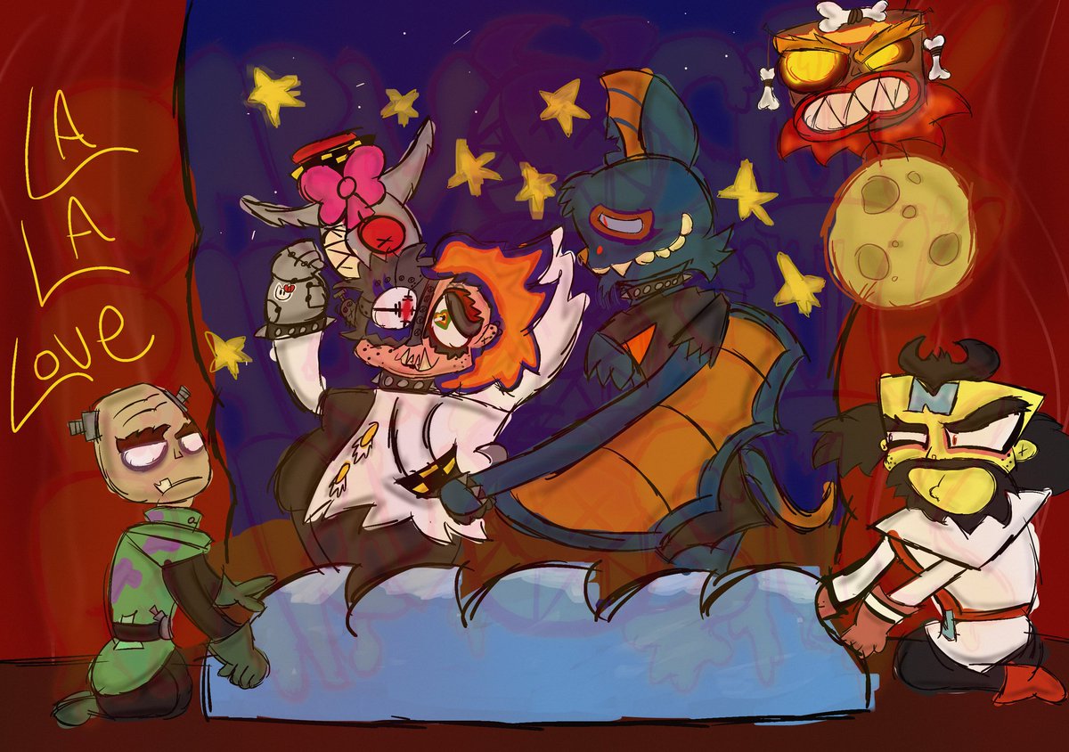 parmsnik's tweet photo. La La Love~ 

Inspired by a scrapped Ride The Cyclone song of the same name! 

[ #ocxcc #ocxcanon #crashbandicoot #crashbandicootoc #crashbandicootfanart #neocortex #drneocortex #nitrusbrio #nbrio #ngin #ukauka #nite #ginite #ridethecyclone ] https://t.co/a6fBhmVUnL