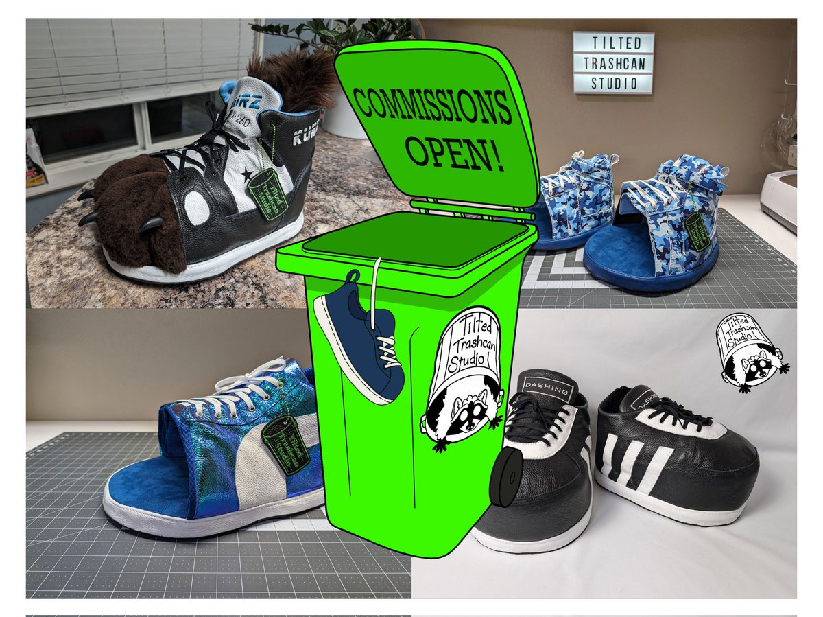 The time has come. Fursuit shoe commissions are open!

I am looking to make 2 pairs of fursuit shoes. Average turnaround time is 2-3 months per pair. 

Apply below and feel free to DM me with any questions. &lt;3 
forms.gle/vcaCQ59WioSaUx…