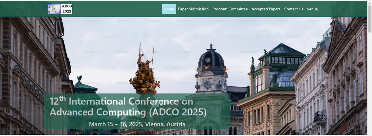 IjesaJ63125's tweet image. Submit Your Research Articles...!!!
Welcome To ADCO 2025
Webpage URL:necom2025.org/adco/index
12th International Conference on Advanced Computing (ADCO 2025)
March 15 ~ 16, 2025, Vienna, Austria
#AspectOrientedProgramming #Biometrics #cloudcomputing #cybersecurity
