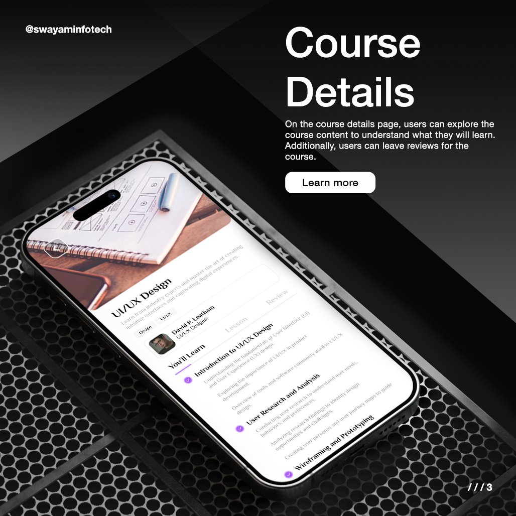 swayaminfotech's tweet image. Explore the power of online learning with our e-learning app. Introducing the Smart Learn Video Application—an innovative E-learning platform. Elevate your organization's educational experience.
.
Visit: swayaminfotech.com/smart-learn-vi… 
.
#elearningappdevelopment #elearningvideoapp
