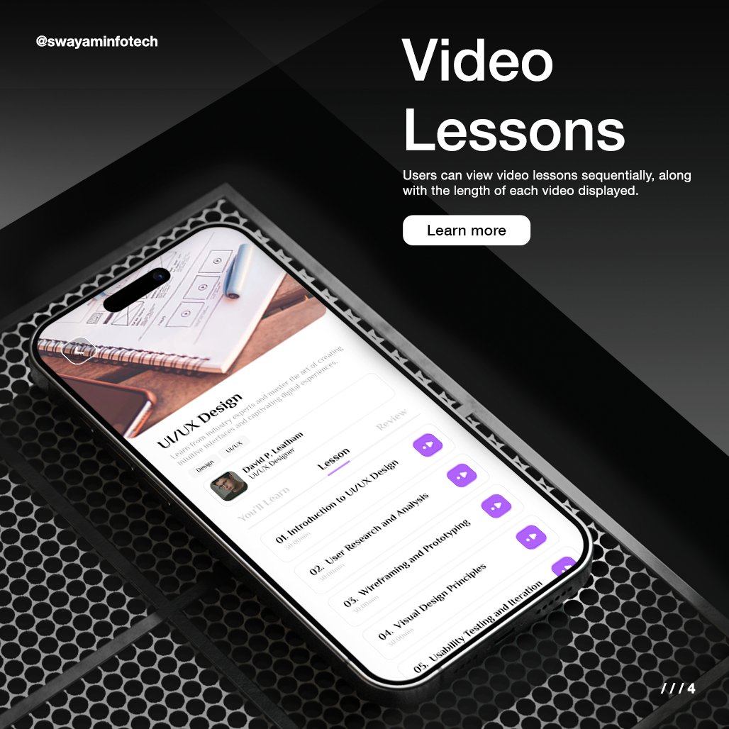 swayaminfotech's tweet image. Explore the power of online learning with our e-learning app. Introducing the Smart Learn Video Application—an innovative E-learning platform. Elevate your organization's educational experience.
.
Visit: swayaminfotech.com/smart-learn-vi… 
.
#elearningappdevelopment #elearningvideoapp