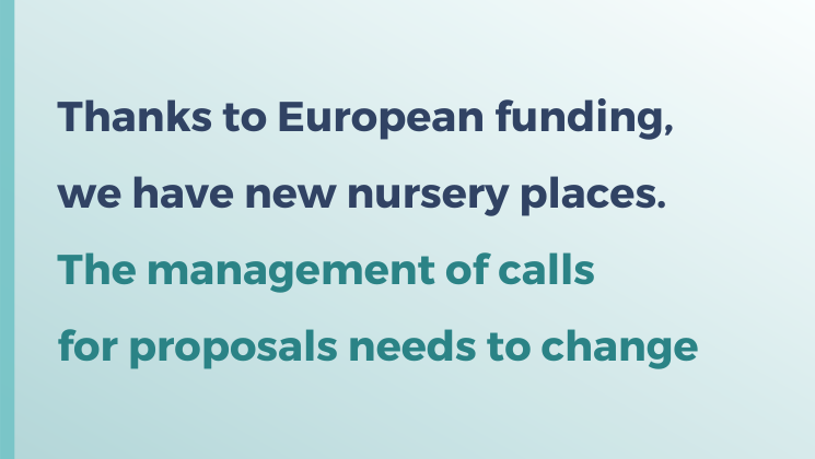 NKUSR's tweet photo. Press release: Thanks to European funding, we have new nursery places, and the management of calls for proposals needs to change #škôlky #NKÚ #IROP #vzdelanie #budúcnosť
https://t.co/Zt0GSNx5Z1 https://t.co/lQs83Wx9BI