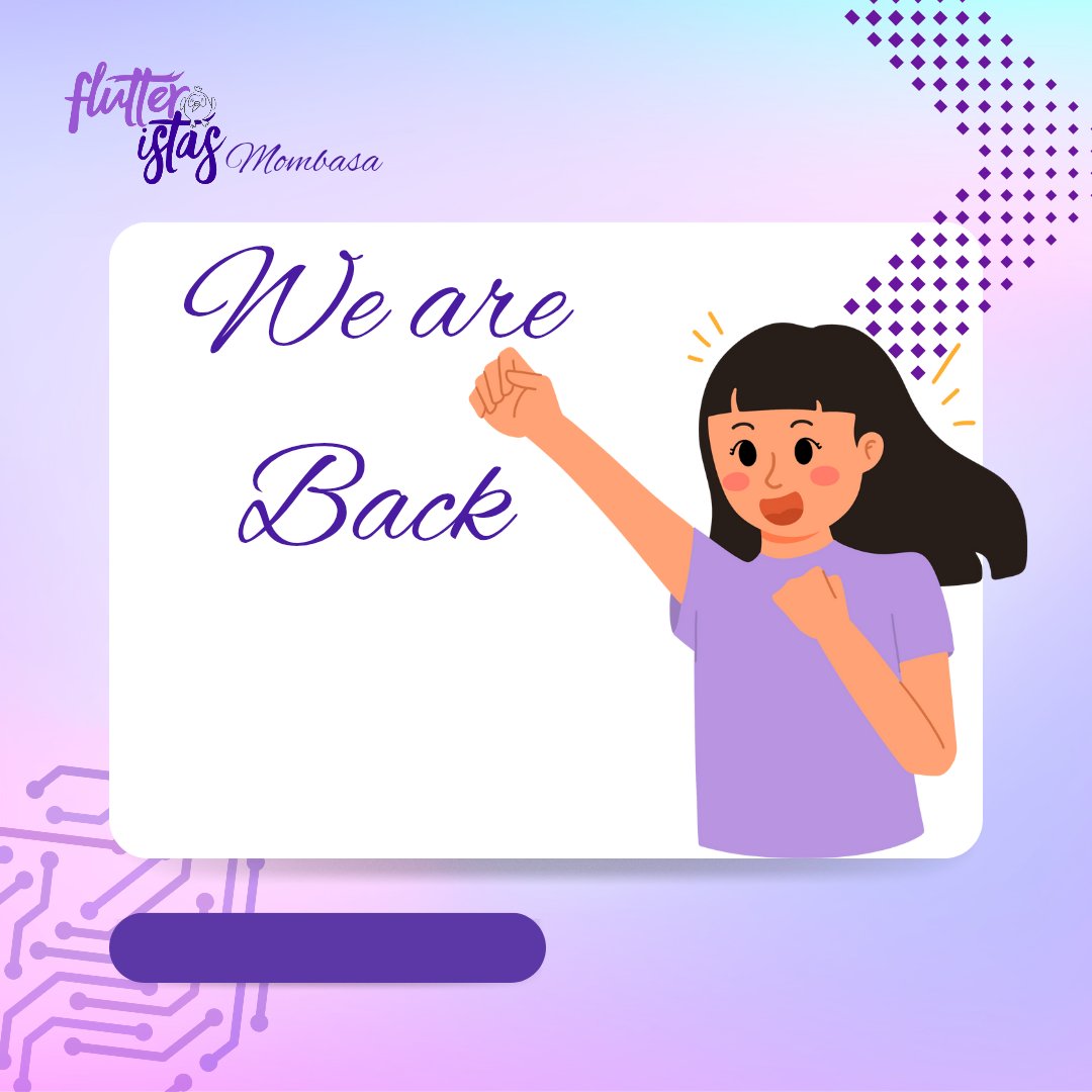 FlutteristaMsa's tweet image. Flutteristas Mombasa is here to bring more learning, collaboration, and empowerment to the tech community in 2025. Stay tuned for exciting events, tips, and projects ahead
#FlutteristasMombasa #TechCommunity #WomenInTech #flutterdev