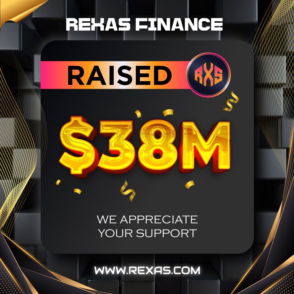 rexasfinance's tweet image. ⭐️ Milestone Achieved! ⭐️

Rexas Finance has successfully raised $38,000,000! 🚀

Thank you for your support! 👍

Buy Now: Rexas.com

#rexas $RXS #RexasFinance #Crypto