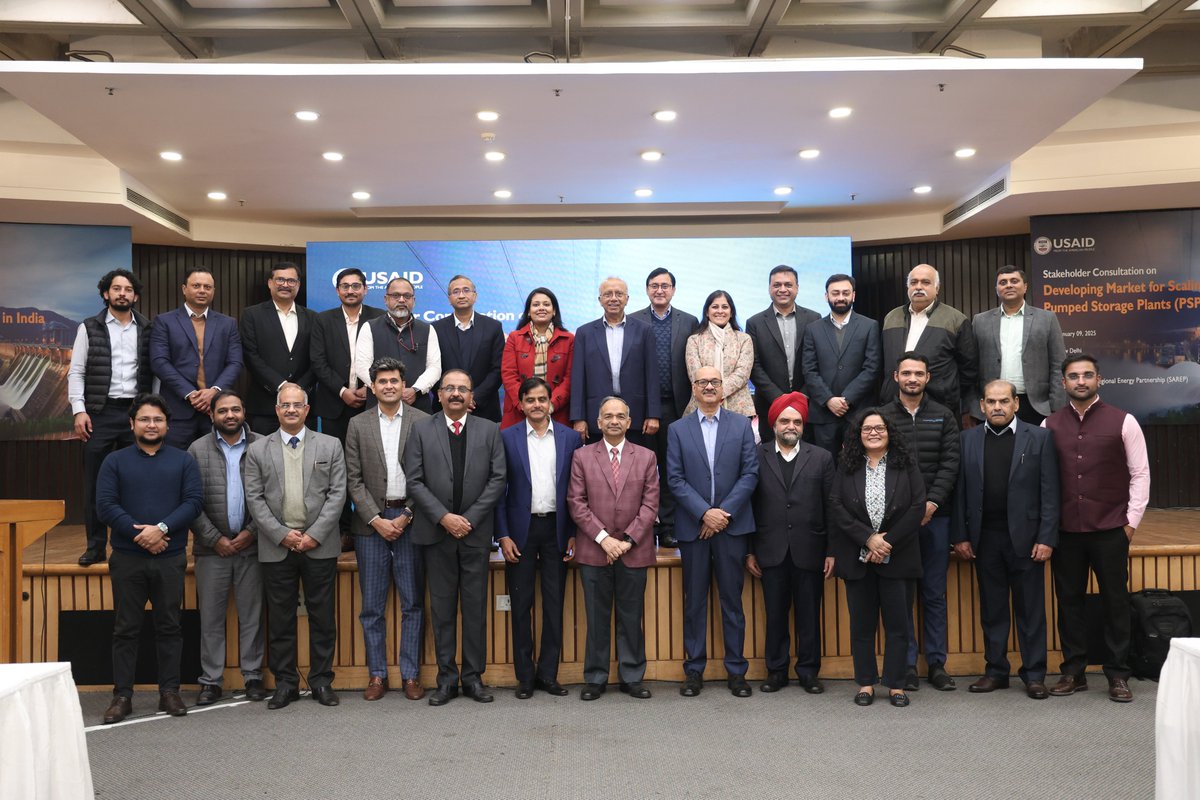 The Stakeholder Consultation on “Developing Market for Scaling up Pumped Storage Plants (PSP) in India”, hosted by <a href="/USAID/">USAID</a> SAREP, brought together experts to discuss scaling PSP for India’s energy transition. #EnergyTransition #Decarbonization #PumpedStorage #Sustainability
