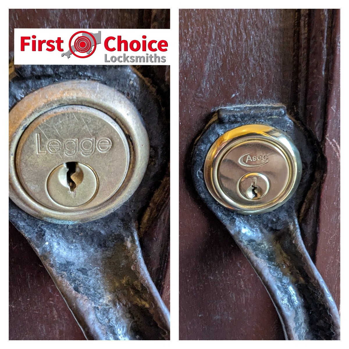 Just a straight swap over of a rim cylinder the old lock was worn. Looks good on the antique black furniture.
#Locksmith #Exeter #Locks #Keys #Local
📞 01392 275389 📲 07846507947
🌐 firstchoicelocksmith.co.uk
maps.app.goo.gl/3Turj39uYcoZHr…