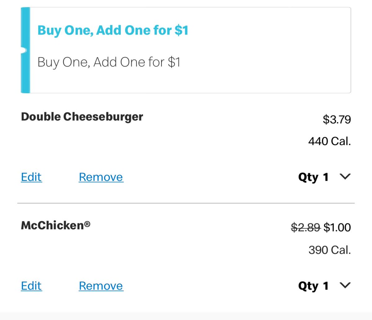 putz10k's tweet photo. the new @McDonalds McValue meals are a scam, they’re literally a direct downgrade of the old 2 for $4 meals

Old deal:
2 McChickens or McDoubles for $4

New deal:
1 McChicken or Double Cheeseburger for $4.79

Scam! https://t.co/SAgFqOTPdq