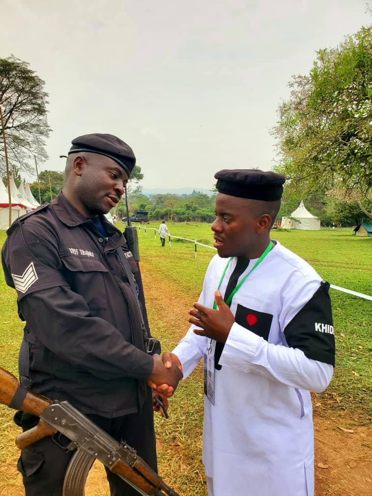 We greatly appreciate wonderful cooperation &amp; relationship with authorities particularly <a href="/PoliceUg/">Uganda Police Force</a> who provide another layer of security &amp; peace of mind particularly for the guests of the #PromisedMessiah. We pray for Allah's favours &amp; protection during these blessed days, Amin