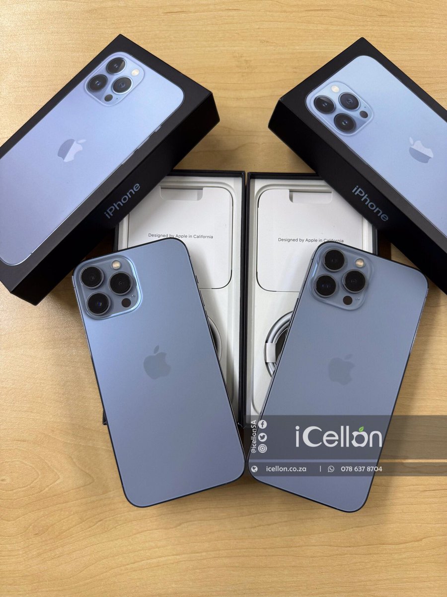 iCellonSA's tweet image. iPhone 13 Pro Max 256GB on SALE for only R14999
WhatsApp us at wa.me/27786378704 or visit our online shop at icellon.co.za
—————————————————
#Preowned #iphone13promax