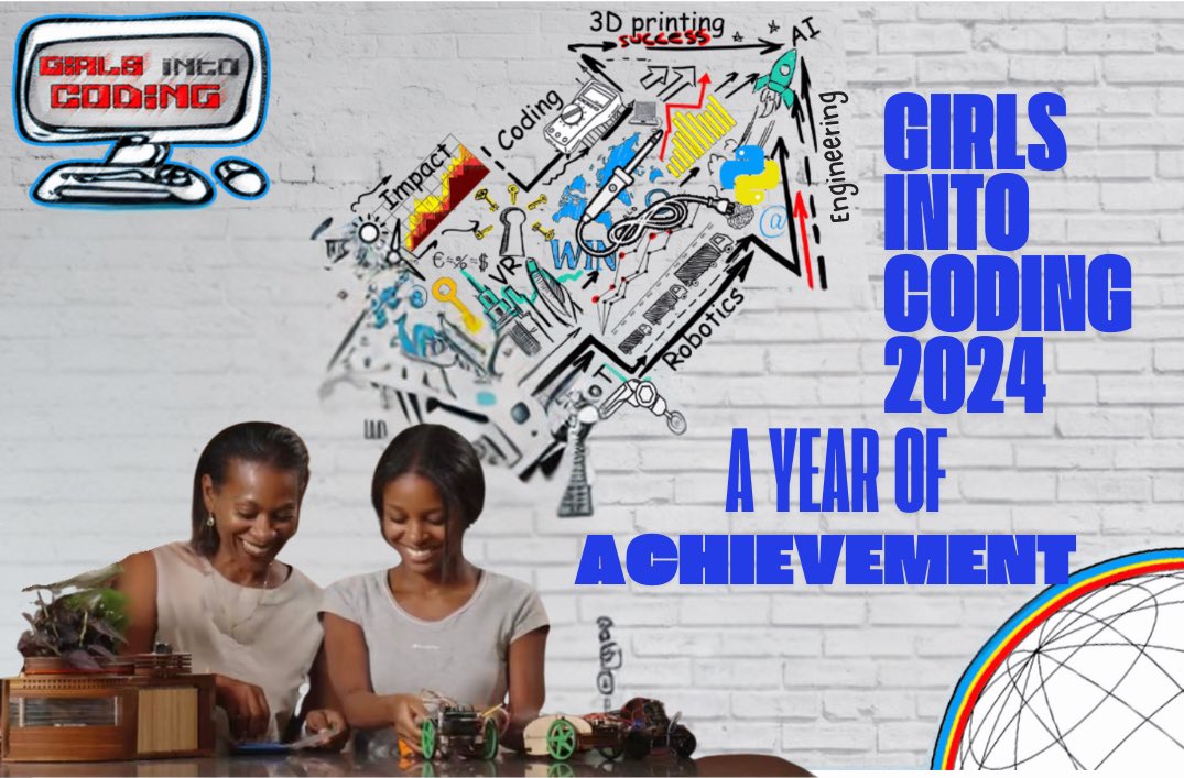 💥Happy New Year to all our amazing supporters! 💥
2024 was packed with incredible achievements for Girls Into Coding! 🌟 

Check out our brightest moments
👉🏾bit.ly/4h5Aft2

Here’s to a 2025 full of possibilities and empowering girls in #STEM 🚀 #Tech #WomenInTech