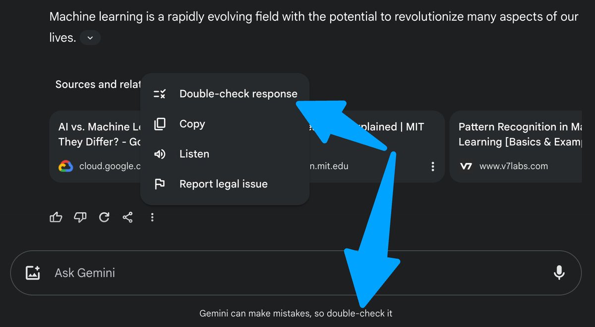 burkov's tweet image. Google has solved the hallucinations problem!