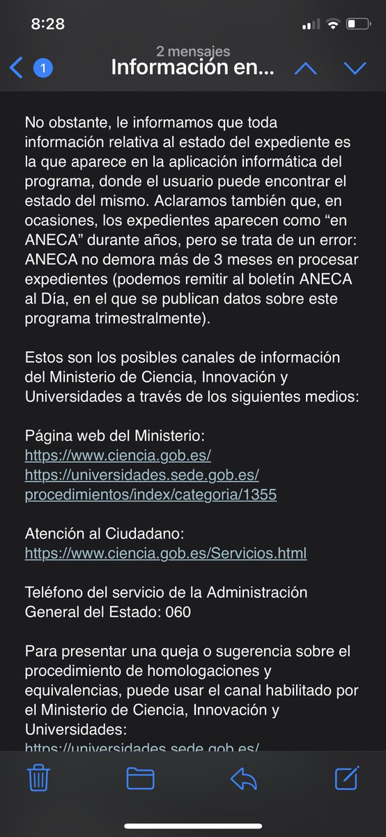 LuOtero92's tweet image. @ANECAinfo  @CienciaGob @PilarPaneque  @DianaMorantR  @PacoGarciaPasc El ministerio me indica que aneca tiene mi expediente, aneca dice que es el ministerio quien lo tiene, y el resultado de su falta de responsabilidad es que desde el 2021 no hay respuesta. @Psic_Migrantes